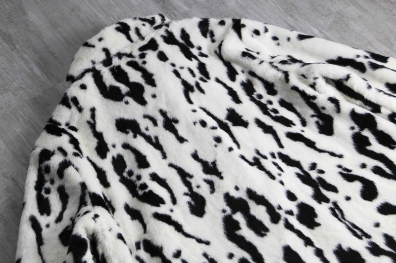 2000s dalmatian fur jacket