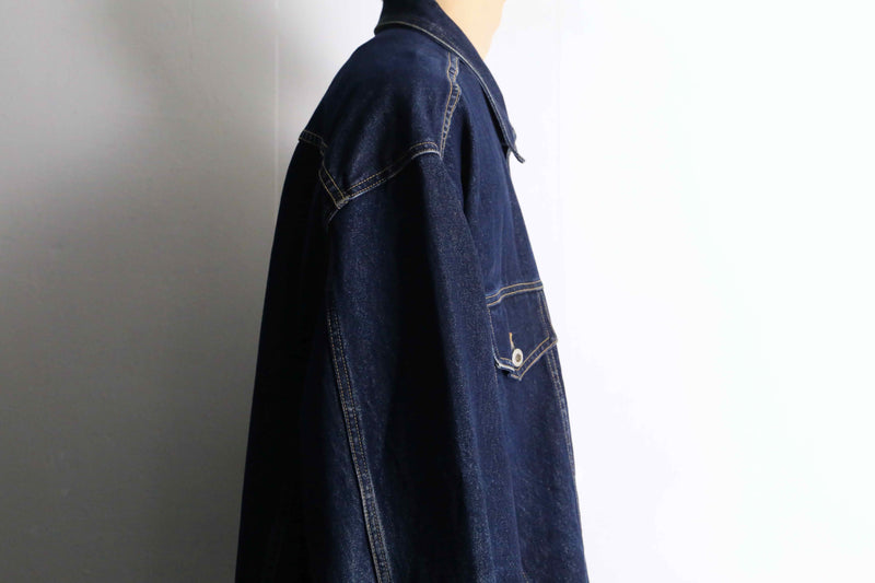 “PHAT FARM” stitch design loose denim jacket