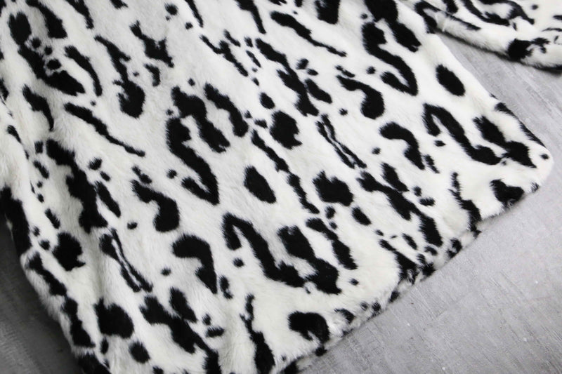 2000s dalmatian fur jacket