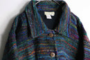 fancy tweed like rainbow fabric design jacket