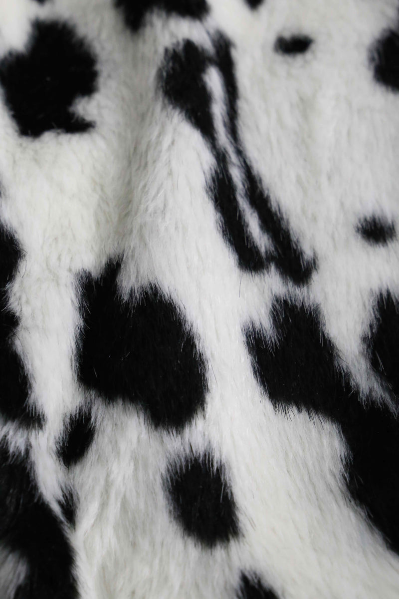 2000s dalmatian fur jacket