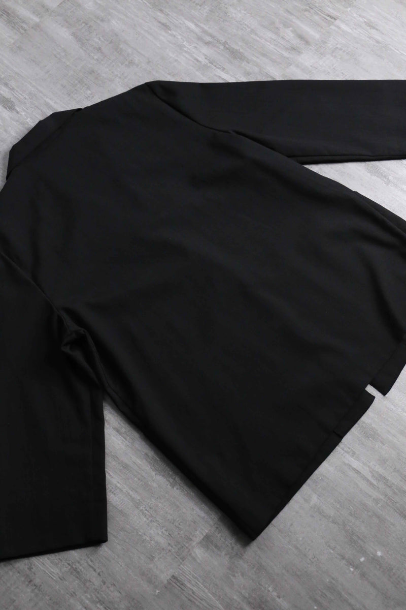 black color poly rayon easy tailored jacket