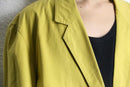 “TRUSSARDI” lime yellow easy tailored jacket
