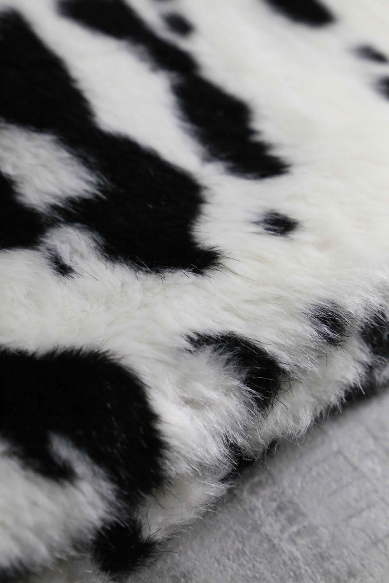 2000s dalmatian fur jacket