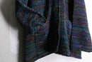 fancy tweed like rainbow fabric design jacket