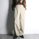 "SAXONY "extreme wide linen blend slacks