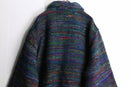fancy tweed like rainbow fabric design jacket