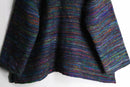 fancy tweed like rainbow fabric design jacket