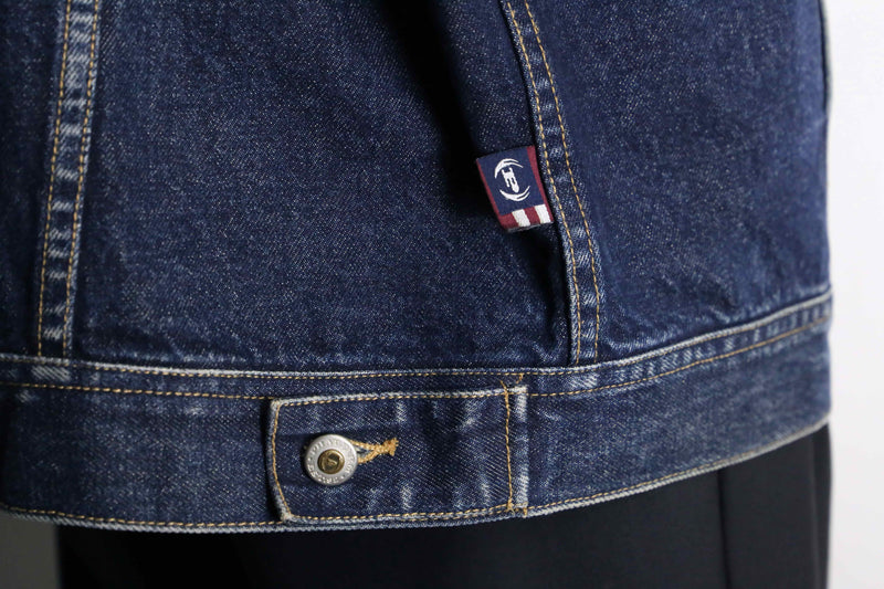 “PHAT FARM” stitch design loose denim jacket