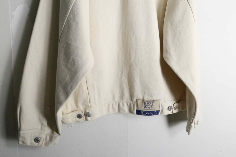 off-white loose tracker denim jacket