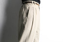 "SAXONY "extreme wide linen blend slacks