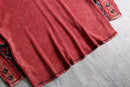 2000s raglan sleeve rayon knit