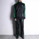 "adidas" green×black track set up