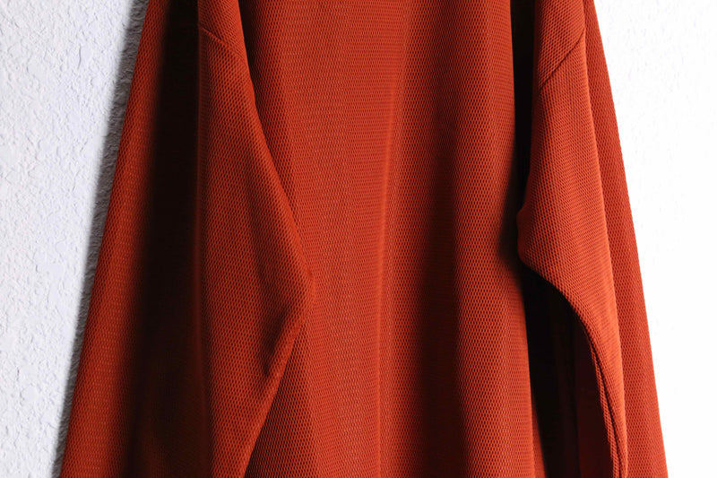 ”reebok” red color logo print mesh pullover