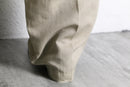 "SAXONY "extreme wide linen blend slacks