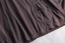 stand collar distortion pullover