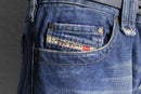 "DIESEL" low rise fade design denim