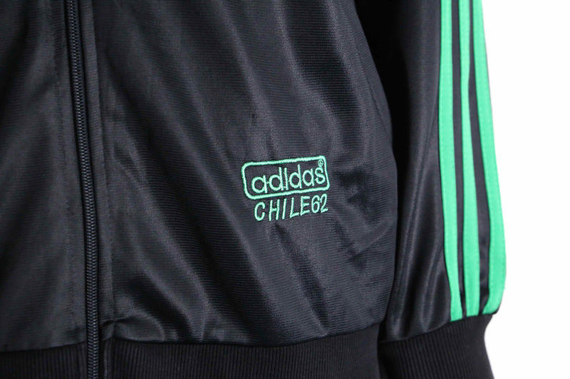 "adidas" green×black track set up