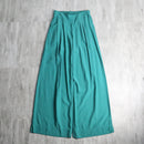 emerald green rayon easy wide pants