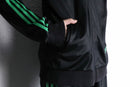 "adidas" green×black track set up