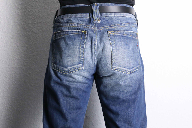 "DIESEL" low rise fade design denim