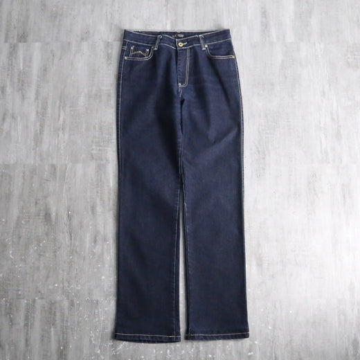 "ARMANI JEANS"dark indigo flare denim