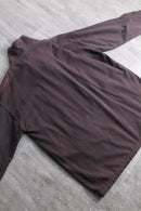 stand collar distortion pullover