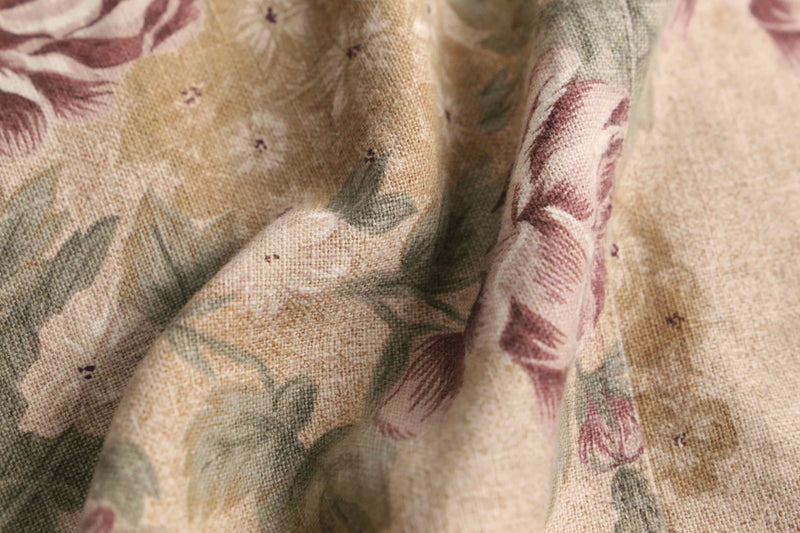 beige base flower design shirt jacket