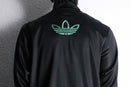 "adidas" green×black track set up
