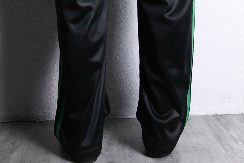"adidas" green×black track set up