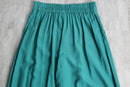 emerald green rayon easy wide pants