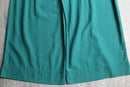 emerald green rayon easy wide pants