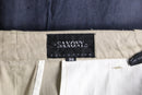 "SAXONY "extreme wide linen blend slacks