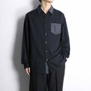 “GUESS” switch design cotton shirt