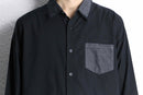 “GUESS” switch design cotton shirt