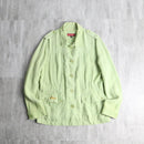 lime green linen jacket