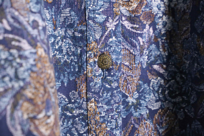 delicate botanical cotton jacket