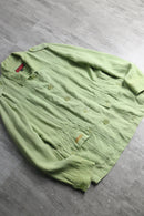 lime green linen jacket