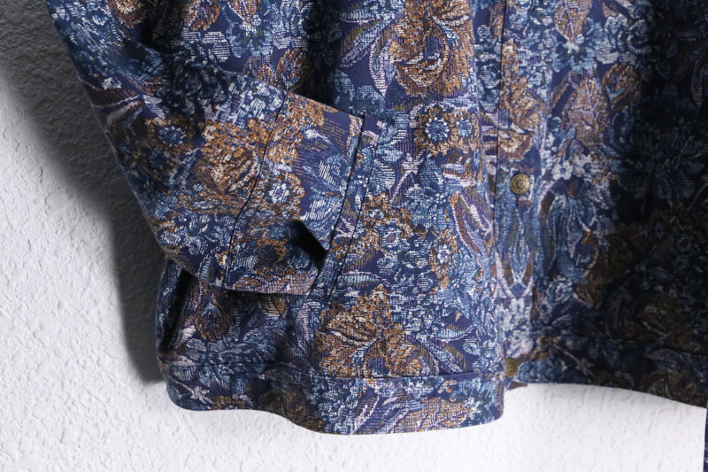 delicate botanical cotton jacket