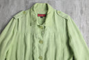 lime green linen jacket