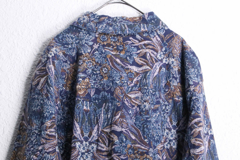 delicate botanical cotton jacket