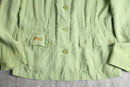 lime green linen jacket