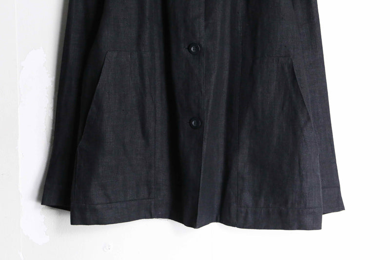 black color linen shirt