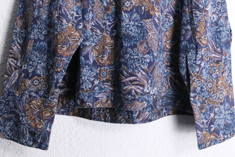 delicate botanical cotton jacket