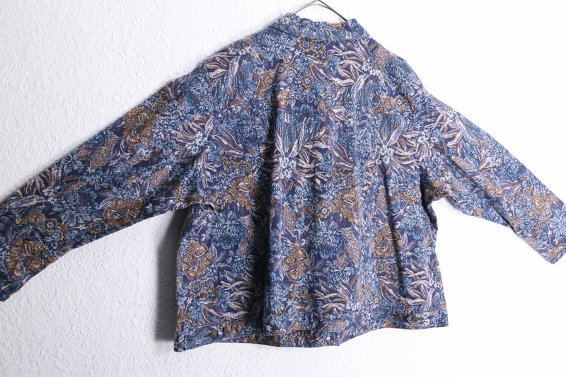 delicate botanical cotton jacket