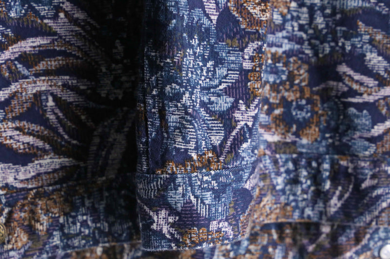 delicate botanical cotton jacket