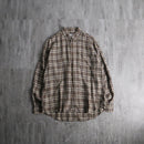 1990-00s ARMANI EXCHANGE check linen shirt