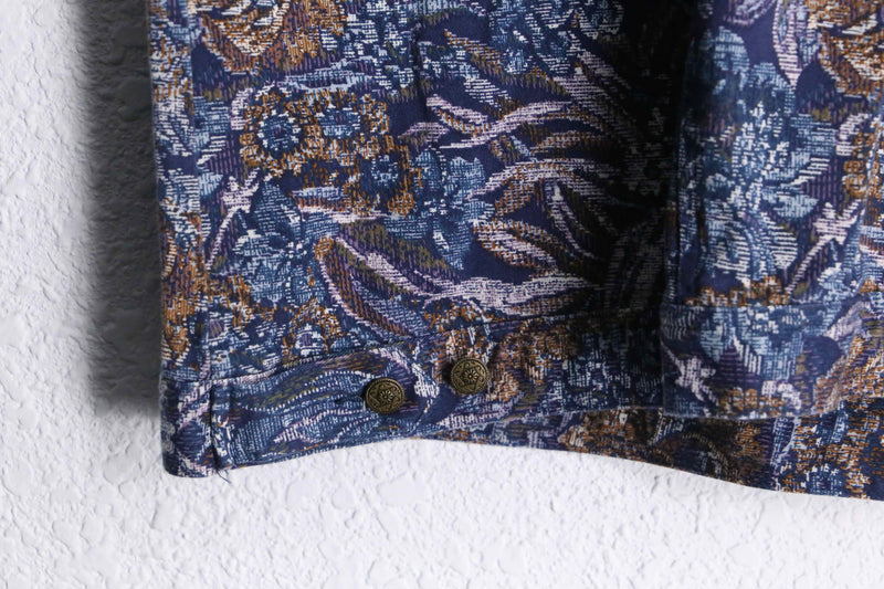 delicate botanical cotton jacket