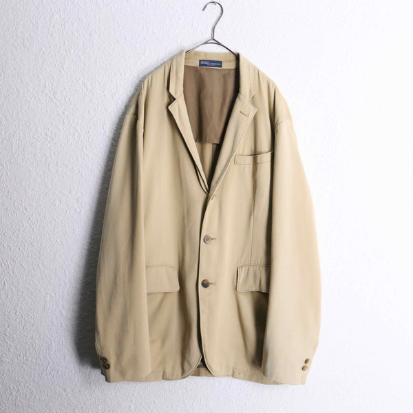 "POLO by Ralph Lauren" beige color cotton easy tailored jacket