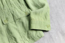 lime green linen jacket